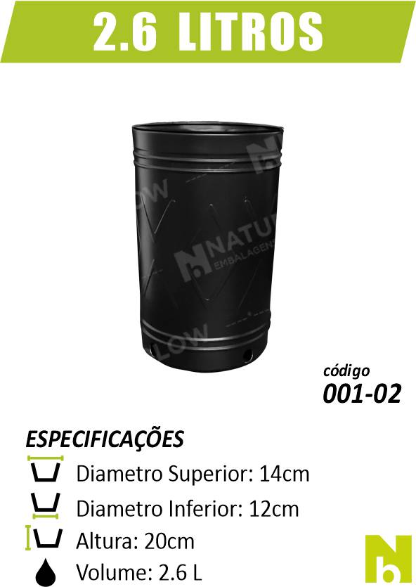 Pote 2,5 Litros